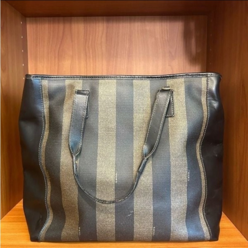 Authentic Vintage FENDI Calfskin Pequin Stripe “RARE VINTAGE”❣️ - Picture 2 of 9